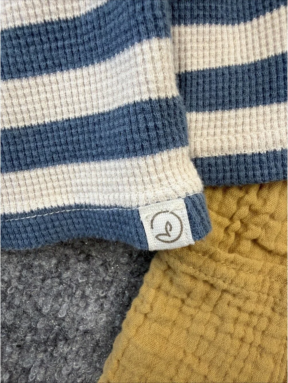 Little Planet By Carters Custard Romper and Striped Shirt Organic Cotton 2t